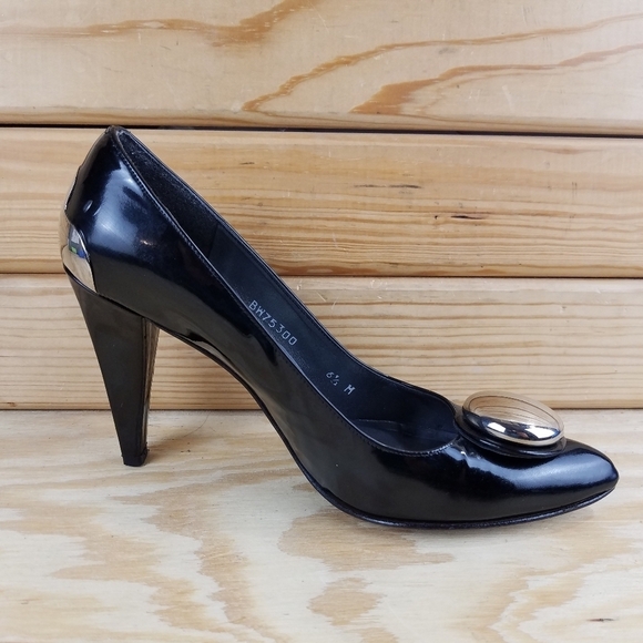 Stuart Weitzman 6.5 US Slip on Leather Stiletto High Heels Pumps - Picture 9 of 11